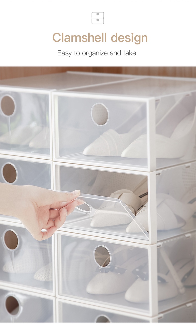 Transparent Shoes Storage Box-4